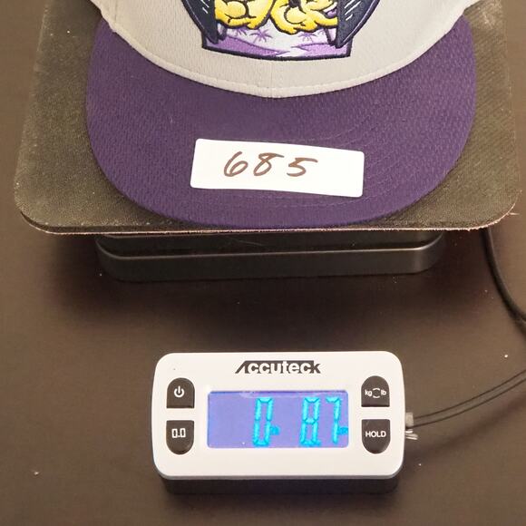 Fort Myers Mighty Mussels New Era Baseball Cap Hat Gray 59Fifty 7 1/4 - Picture 8 of 8